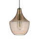Pendant Light Amber Glass 23cm E27 25W Pendant Light Amber Glass 23cm E27 25W